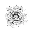 Flower tattoo design idea