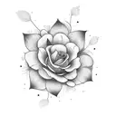 Flower tattoo design idea