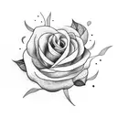Flower tattoo design idea