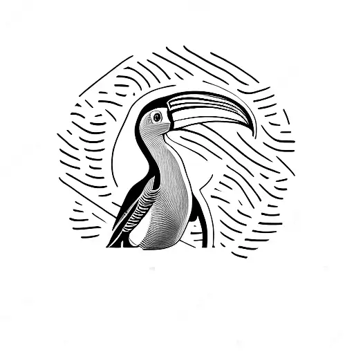toucan  tattoo design idea
