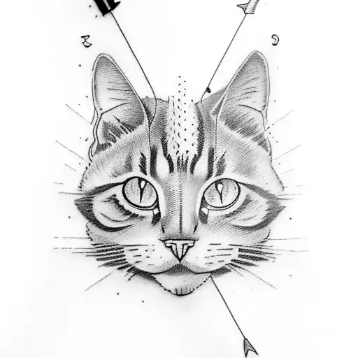 a tattoo with the text "im saving this pussy for lea seydoux" with an a arrow points down tattoo design idea