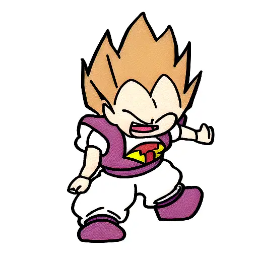 Majin Vegeta tattoo design idea