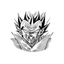 Majin Vegeta tattoo design idea
