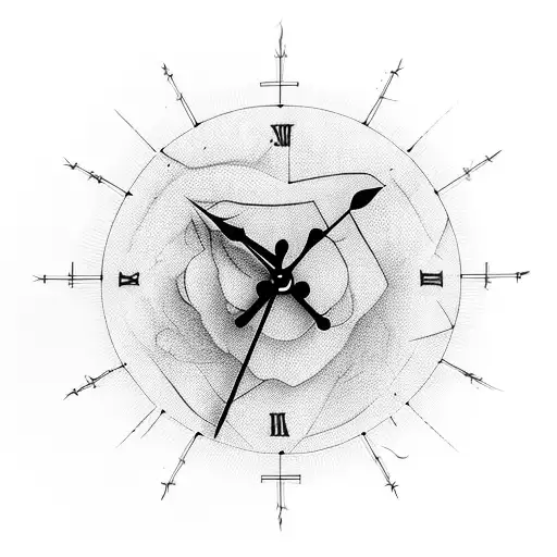 Even A Broken Clock Is Right Twice A Day tattoo design idea
