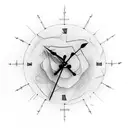 Even A Broken Clock Is Right Twice A Day tattoo design idea