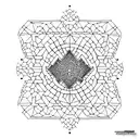 A dotwork tattoo featuring a stylized map of Iran with intricate patterns representing famous places like Persepolis, thirty-three bridges, Minarjanban, Hormuz Island, the Caspian Sea, and the names of big cities. tattoo design idea