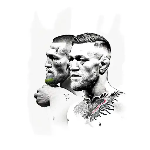 Conor mcgregor vs Nate Diaz  tattoo design idea