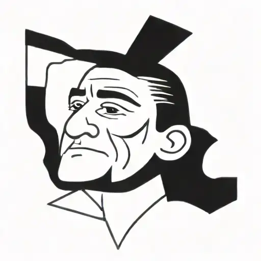 Johnny Cash tattoo design idea