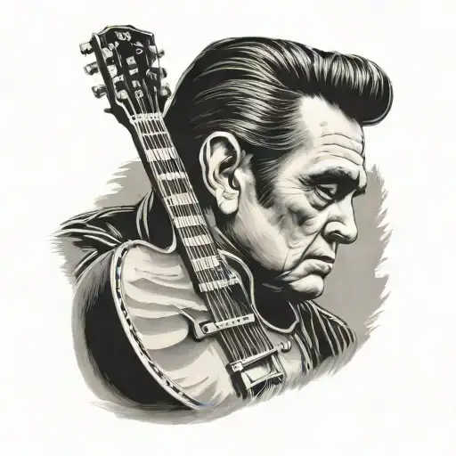 Johnny Cash tattoo design idea
