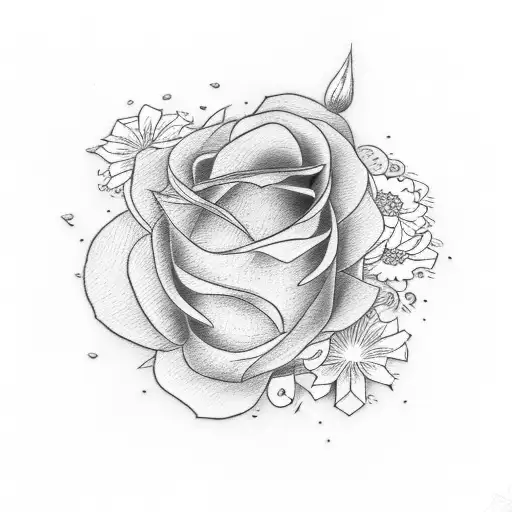 band aid and flowers tattoo design idea