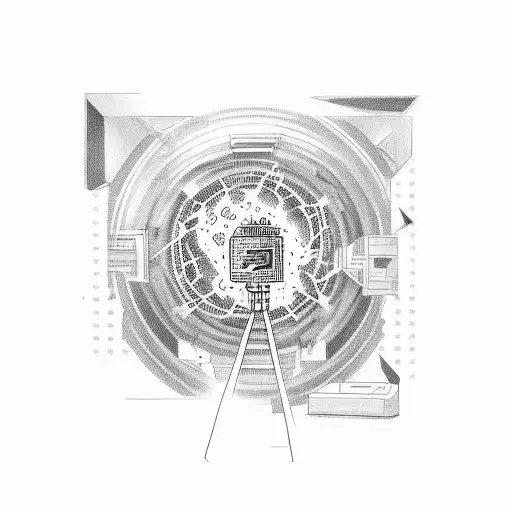 System analyst working on a computer with 11:11 text on screen tattoo design idea