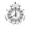 Clock showing 11:11 tattoo design idea