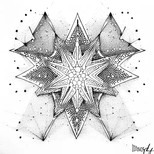 Star tattoo design idea