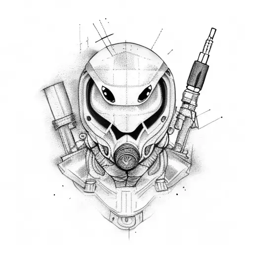 Dotwork "Paintball" Tattoo Idea BlackInk