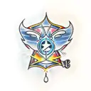 rays of light tattoo design idea