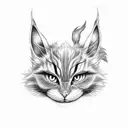 Alice in wonder land with the Cheshire cat tattoo design idea