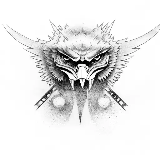 A Ford Falcon cruising through a 90s JDM car meet tattoo design idea