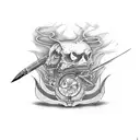 switchblade that says "here's to life" tattoo design idea