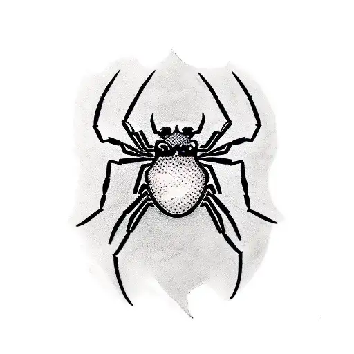 Spider and Web Tattoo. Vector Illustration Decorative Design Stock Vector -  Illustration of sketches, spiderweb: 189099391