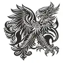 polish eagle tattoo design idea