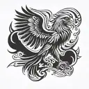 polish eagle tattoo design idea