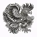 polish eagle tattoo design idea