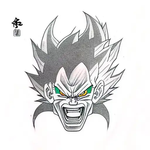 black goku tattoo design idea