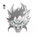 black goku tattoo design idea