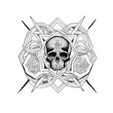  tatuagem de atlas com icaro para ante braço com a frase memento mori tattoo design idea