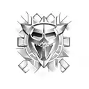 v8 engine bmw tattoo design idea