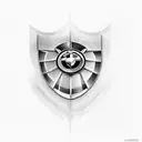 v8 engine bmw tattoo design idea