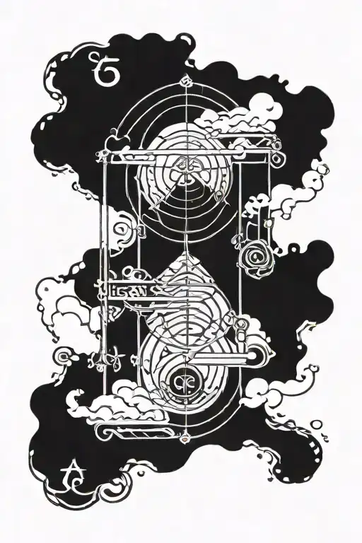 Aristotle element symbols with drawings in the symbols tattoo design idea