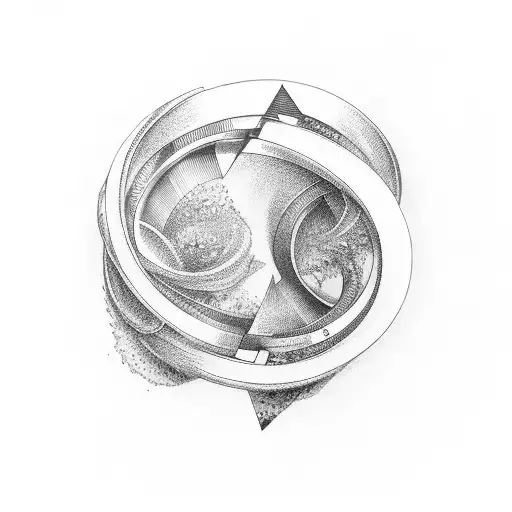 mobius strip that wraps around the wrist for men tattoo design idea