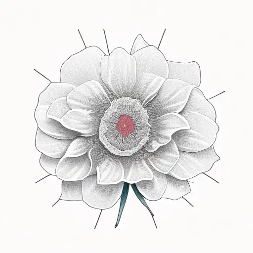 Anatomy of a flower tattoo design idea