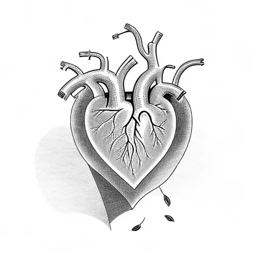 heart with names tattoo design idea