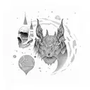 independent thinker tattoo design idea