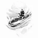 jet ski tattoo design idea