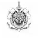 mayan tattoo design idea