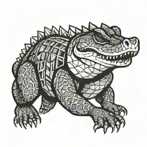 gator roll (wrestling)  tattoo design idea