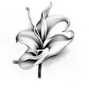 calla lilly tattoo design idea