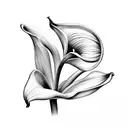 calla lilly tattoo design idea