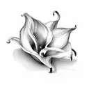 calla lilly tattoo design idea