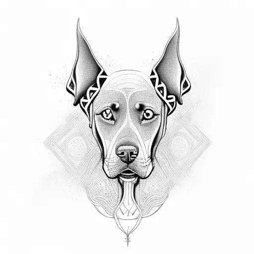 Weimaraner  tattoo design idea