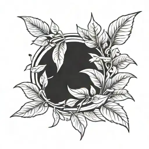 Laurel wreath tattoo design idea