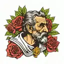 philosophy seneca stoic tattoo design idea
