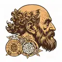 philosophy seneca stoic tattoo design idea