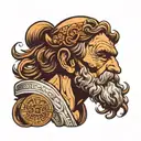 philosophy seneca stoic tattoo design idea