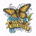 Alzheimers tattoo design that says best buddies for my grandpa   tattoo design idea