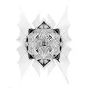 psychedelic geometric  tattoo design idea