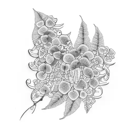 wisteria tattoo design idea